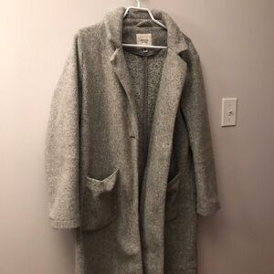 Grey trench-coat